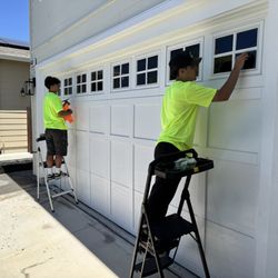 Garage Door Window Cleaning