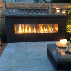 The Fireplace Stop - 72" Barbara Jean Outdoor Linear Gas Fireplace