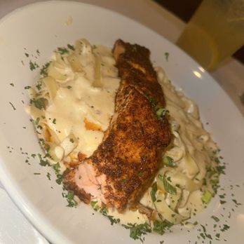 Angie's Seafood - Salmon Alfredo Pasta - Seafood Near Me - Baltimore, Maryland