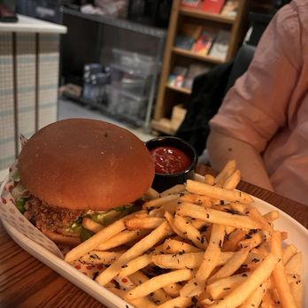 Shy Bird - Fried chicken sandwich and fries - Diners Near Me - Boston, Massachusetts