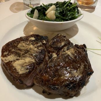 The Capital Grille - Grilled Ribeye with sautéed spinach. Perfect every time. - Steakhouses Near Me - Sarasota, Florida The Capital Grille - Grilled Ribeye with sautéed spinach. Perfect every time. - Steakhouses Near Me - Sarasota, Florida