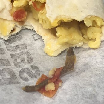McDonald's - Sausage egg & cheese burrito & not sure why a stem was in the mix - Fast Food Near Me - Ada, Oklahoma