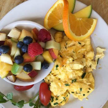 M henry - Scrambled eggs with cheese and chives; and a delicious fruit blend - Breakfast & Brunch Near Me - Chicago, Illinois M henry - Scrambled eggs with cheese and chives; and a delicious fruit blend - Breakfast & Brunch Near Me - Chicago, Illinois