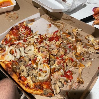 Famous Ray's Pizza - Monster pizza drowned in toppings - Pizza Near Me - Phoenix, Arizona