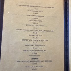 Taverna San Tomaso - Menu