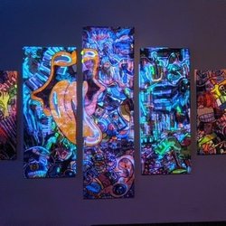 Einstein's Tap House - The coolest wall art!
