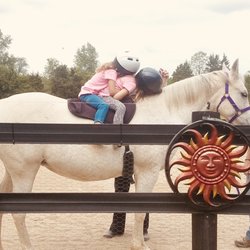 Iron Ponytail Farm - 1st time riding. Total zen.