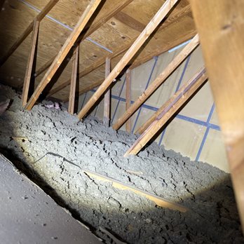 Bayside Home Inspection - This attic has cellulose insulation. It old and starting to break down. I would recommend that it should be replaced. - Home Inspectors Near Me - Westminster, Maryland Bayside Home Inspection - This attic has cellulose insulation. It old and starting to break down. I would recommend that it should be replaced. - Home Inspectors Near Me - Westminster, Maryland