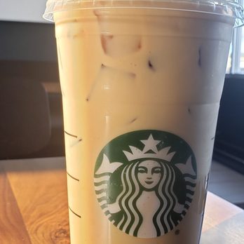 Starbucks - Venti iced white mocha! Used the last of my gift card today (please give me gift cards) - Coffee & Tea Near Me - McKinleyville, California