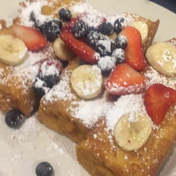 Pomegranate Restaurant - Bavarian cream French Toast - American Near Me - Aurora, Illinois Pomegranate Restaurant - Bavarian cream French Toast - American Near Me - Aurora, Illinois