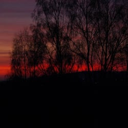 Ruhrtal bei Schwerte - Götterdämmerung über der 3000 Jahre alten Siggiburg