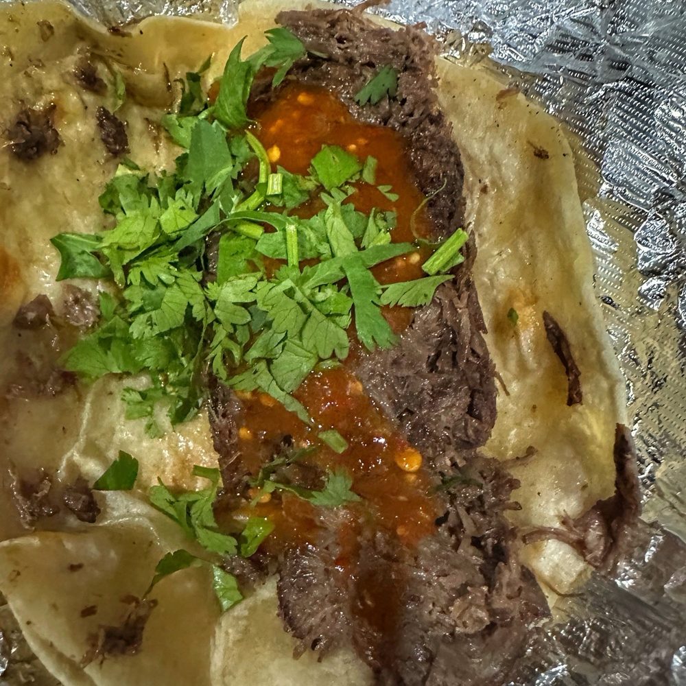 Taco Palenque Hutto - Barbacoa taco (added cilantro and salsa) - Mexican Near Me - Hutto, Texas Taco Palenque Hutto - Barbacoa taco (added cilantro and salsa) - Mexican Near Me - Hutto, Texas