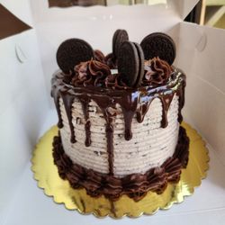 Angela's Bakery - Cookies and cream dessert cake.