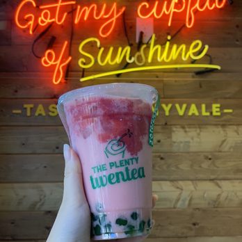 Tastea - Strawberry milk tea with honey boba - Coffee & Tea Near Me - Sunnyvale, California Tastea - Strawberry milk tea with honey boba - Coffee & Tea Near Me - Sunnyvale, California