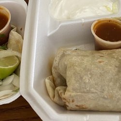 El Porton Mexican Restaurant - Street taco and burrito from the food truck