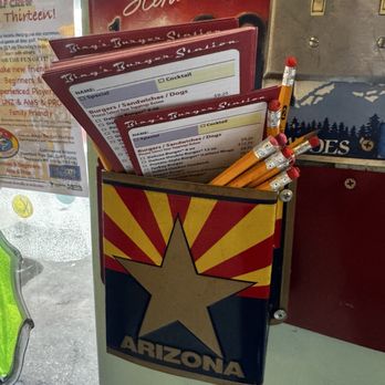 Bing's Burger Station - Service ticket--You place your order on these - Burgers Near Me - Cottonwood, Arizona Bing's Burger Station - Service ticket--You place your order on these - Burgers Near Me - Cottonwood, Arizona