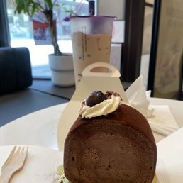 Belgian Chocolate Roulade Roll Cake