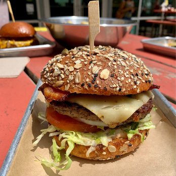 Hopdoddy Burger Bar - llano pablano with whole wheat bun - Burgers Near Me - Austin, Texas