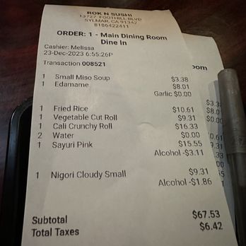 Rok N' Sushi - Sushi Bars Near Me - Sylmar, California