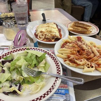 Double T Diner - Chicken Parmigiana with salad and blue cheese dressing - Diners Near Me - Annapolis, Maryland Double T Diner - Chicken Parmigiana with salad and blue cheese dressing - Diners Near Me - Annapolis, Maryland