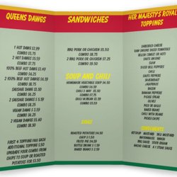 Hot Dawg Queen - Hot Dawg Queen menu!
