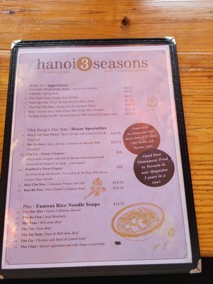 Menu photo 2 Hanoi 3 Seasons Toronto, ON