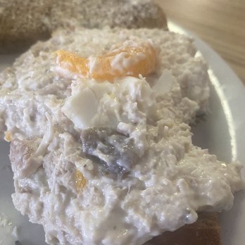 Purple Onion - Mandarin oranges and eggs in the chicken salad - Restaurants Near Me - Annawan, Illinois