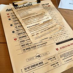 Left Field Brewery - Menu