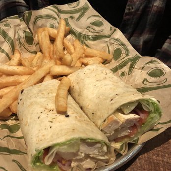 Hops n Drops - Chicken club wrap without bacon. - American Near Me - Silverdale, Washington Hops n Drops - Chicken club wrap without bacon. - American Near Me - Silverdale, Washington