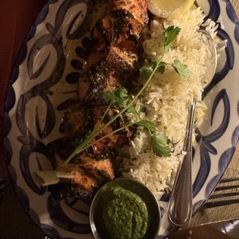 ABA - Grilled Salmon Kebab* - Mediterranean Near Me - Nashville, Tennessee