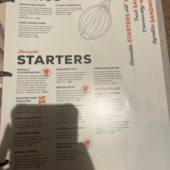 Wings and Rings - Menu November 2022 - New American Near Me - Bedford, Indiana