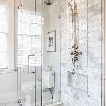 East Texas Floors & More - a bathroom with a glass shower - Flooring Near Me - Tyler, Texas