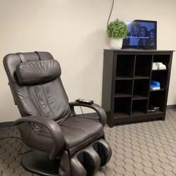 Champaign Chiropractic Clinic - Enjoy a relaxing time in our massage chair either before or after your adjustment... or both!