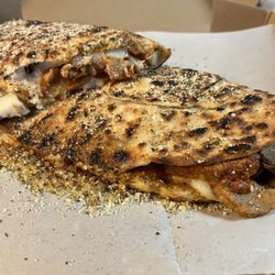 Bob and Timmy's on Wheels - 3 Meat Calzone (pepperoni, sausage, and meatballs)