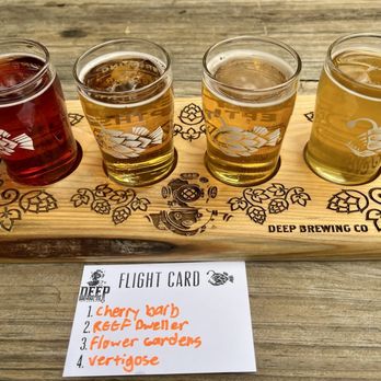 DEEP Brewing Co - Flight - Breweries Near Me - Tallahassee, Florida