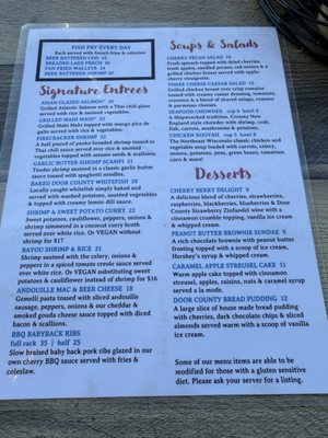 Menu photo 1 Shipwrecked Brew Pub Egg Harbor, WI