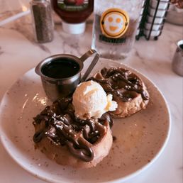 Mini waffle with Nutella Mini waffle with Nutella