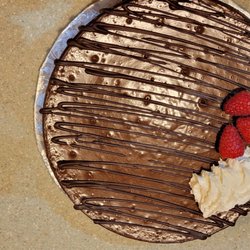 North River Bakery - Shelly's torte with my addition of raspberries and whipped cream.  So very good!!!