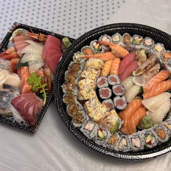 Umai Sushi - Medium sashimi and medium sushi & roll trays - Sushi Bars Near Me - Markham, Ontario Umai Sushi - Medium sashimi and medium sushi & roll trays - Sushi Bars Near Me - Markham, Ontario