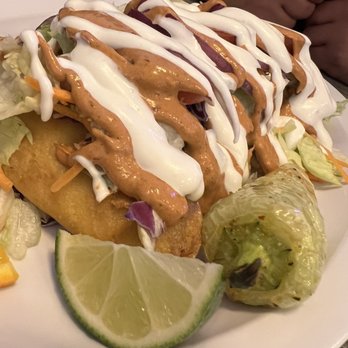 Ostioneria Colima - Seafood Tower Shrimp Empanadas - Mexican Near Me - La Habra, California