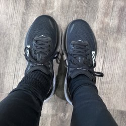 Fleet Feet - The HOKA Bondi 8 in Black/White is available @ this store.