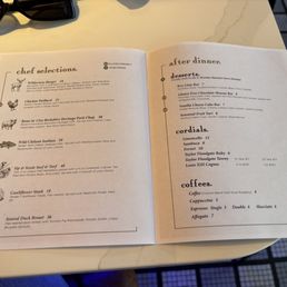 Dinner Menu Dinner Menu