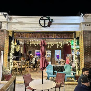 Bull Lion Ranch Winery - outside seating area at night - Wine Tasting Room Near Me - Grapevine, Texas Bull Lion Ranch Winery - outside seating area at night - Wine Tasting Room Near Me - Grapevine, Texas