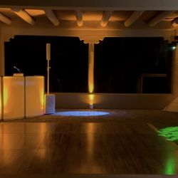 Mixed By Gaets - Outdoor Reception setup in Santa Fe, NM  - Uplighting & Dance Lights
