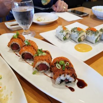 Sushi Sono - Sono #14 is the best!! Tuna inside, salmon outside, great flavoring. - Japanese Near Me - Columbia, Maryland Sushi Sono - Sono #14 is the best!! Tuna inside, salmon outside, great flavoring. - Japanese Near Me - Columbia, Maryland