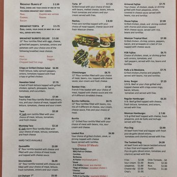 Armored Tacos And Grill - Menu - Mexican Near Me - Spring Lake, North Carolina