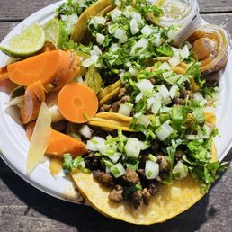 Asada tacos, GOOD. I highly recommend the Pastor tacos with avocado crema- REALLY GOOD! Asada tacos, GOOD. I highly recommend the Pastor tacos with avocado crema- REALLY GOOD!