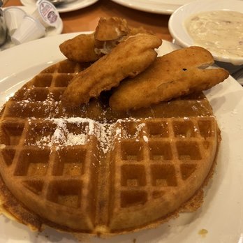 The Ridge Diner - Horrible presentation of chicken and waffles. Chicken looks DISGUSTING. - American Near Me - Park Ridge, New Jersey The Ridge Diner - Horrible presentation of chicken and waffles. Chicken looks DISGUSTING. - American Near Me - Park Ridge, New Jersey