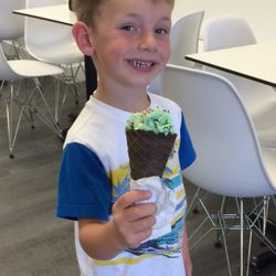 Mint & Cookies in a Chocolate Waffle Cone