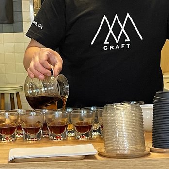 AM Craft - Michael pouring coffee for our 11 guests. - Coffee & Tea Near Me - San Jose, California